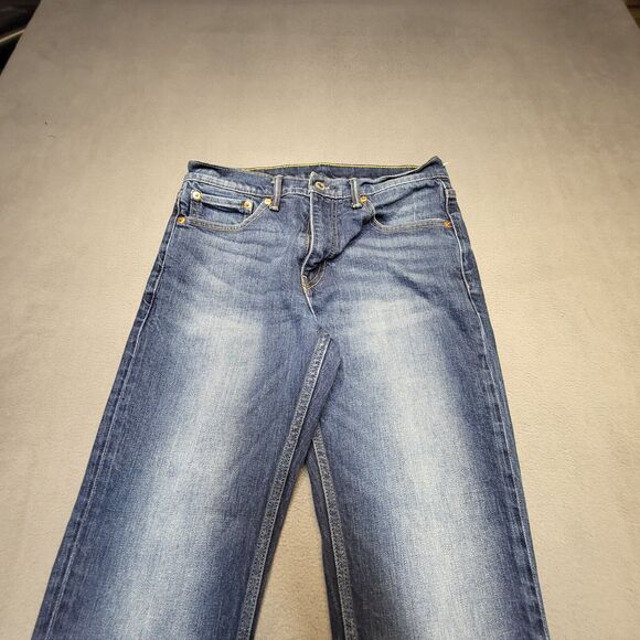 Levi's 511 Jeans Mens 29x29 Blue Slim Straight Leg Stretch Distressed Denim - Picture 2 of 9